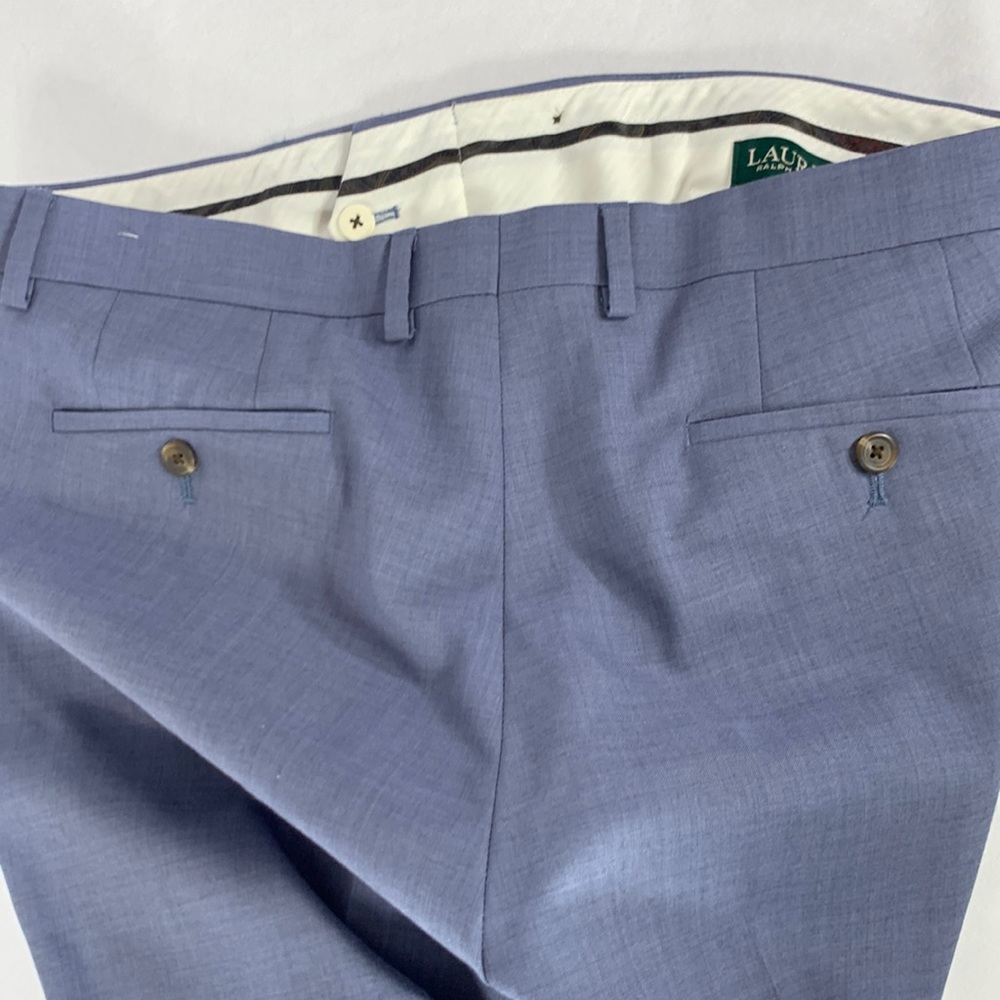 Men's Lauren Ralph Lauren Total Comfort Pants Slate Blue Gray Waist Size 34 - Picture 4 of 9